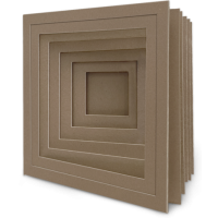 Graphic 45 2-in-1 Tunnel & Pyramid 8x8 Inch Chipboard Albums (4502827)